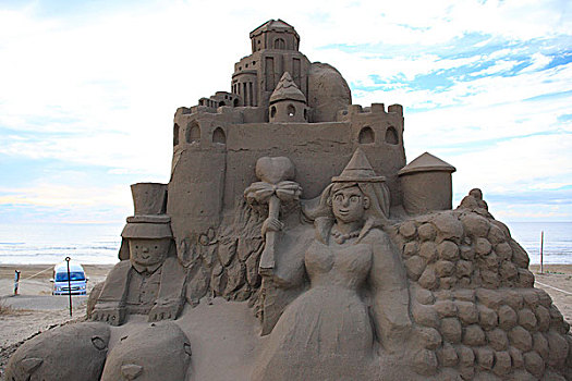 沙子,雕塑