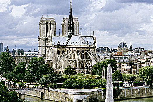 法国,巴黎,第三,圣母大教堂,雕塑
