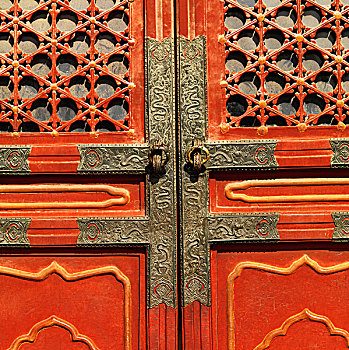 门,特写,故宫,北京,中国