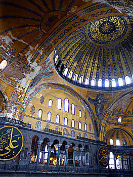 伊斯坦布尔,穹顶,上方,圣索菲亚教堂,博物馆
