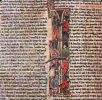 插画,收集,冰岛,14世纪