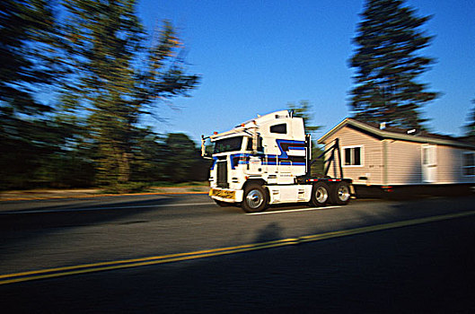 运输,卡车,移动,便携,建筑,不列颠哥伦比亚省,加拿大