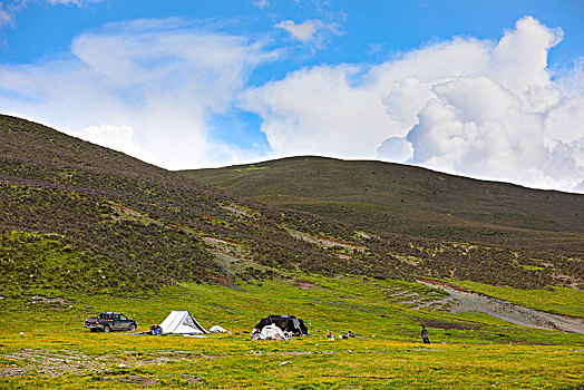 藏区牧民的帐篷