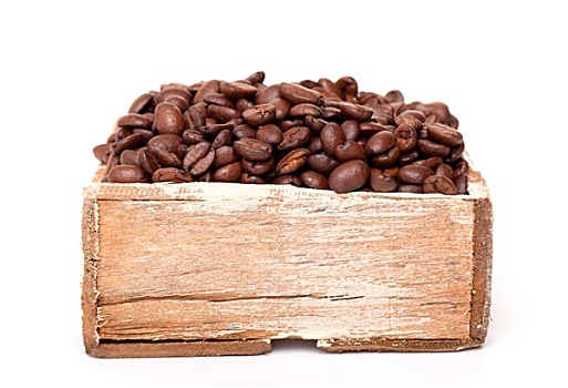 咖啡豆,隔绝,白色背景,背景