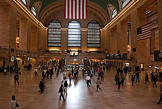 大厅,大中央车站,曼哈顿,纽约,美国,北美