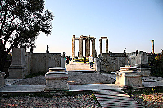 寺庙,宙斯,雅典,希腊