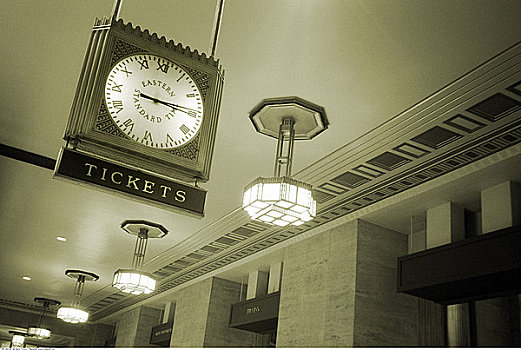钟表,室内,火车站