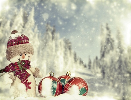 圣诞装饰,冬天,背景