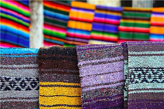 墨西哥,毯子,彩色,图案