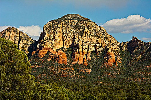 红岩,远景,峡谷,塞多纳,亚利桑那,美国