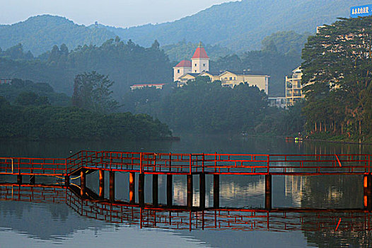 红桥山水风景