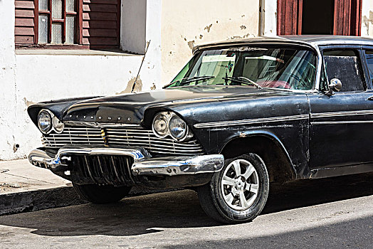 古巴,西恩富戈斯,老爷车,普利茅斯