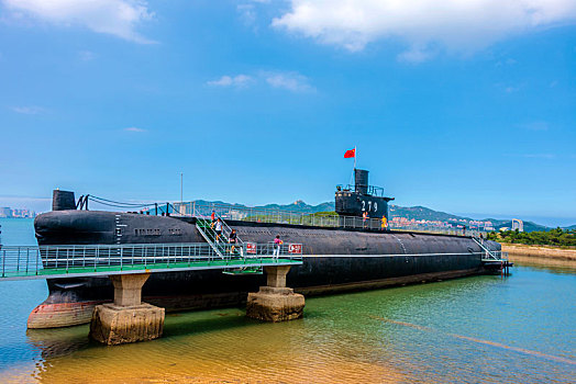 中国山东省威海市刘公岛潜水艇景区