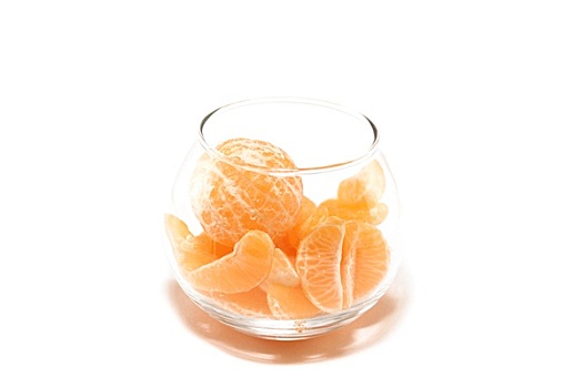柑橘,玻璃碗