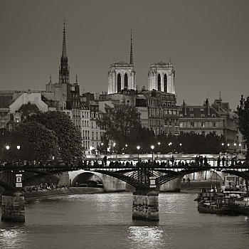 艺术桥,巴黎,法国