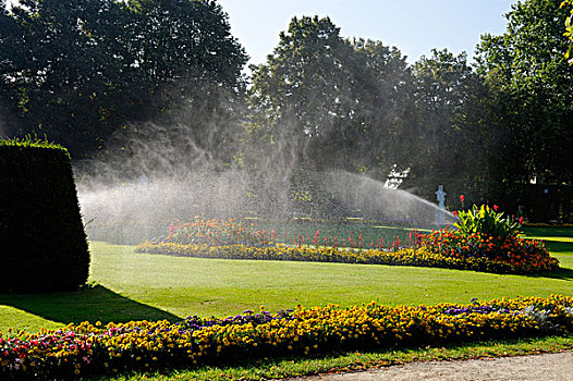 花园,选举人宫殿,莱茵兰普法尔茨州,德国,欧洲