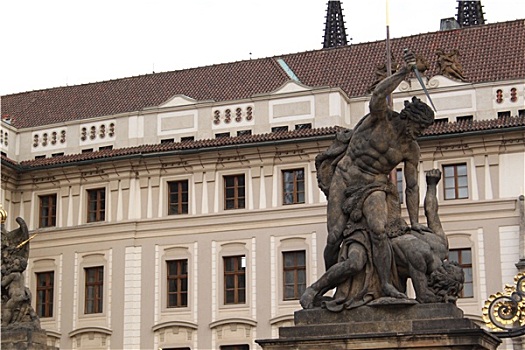 城堡,布拉格,雕塑,白天,旅行,皇室