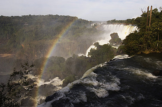 阿根廷,伊瓜苏,国家公园,伊瓜苏瀑布,彩虹