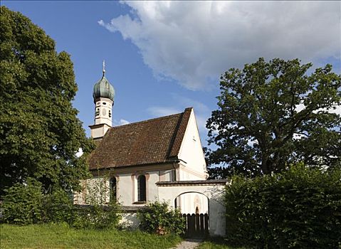 教堂,巴伐利亚,德国,欧洲