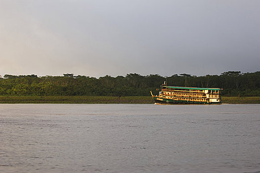 秘鲁,亚马逊盆地,河,探险,船