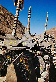 西藏的玛尼石