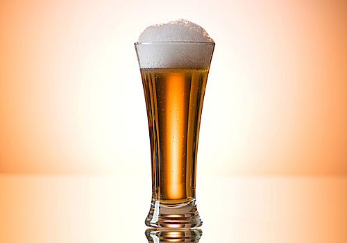 啤酒杯,彩色,倾斜,背景