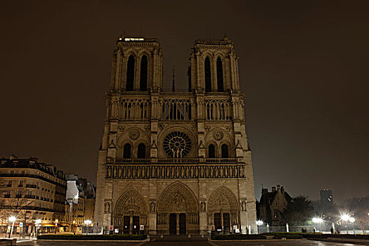 法国,巴黎,光亮,夜晚