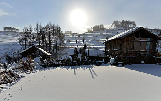 冬季吉林雪村-松岭美景如画