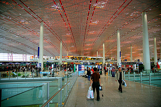 北京首都国际机场3号航站楼候机大厅