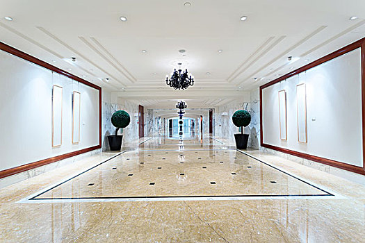 豪华酒店,走廊,室内,优雅,装饰