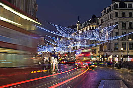 街道,伦敦,圣诞节