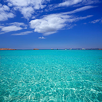 青绿色,海滩,福门特拉岛,巴利阿里群岛,岛屿