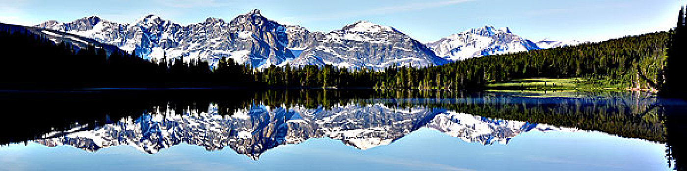 湖,土豆,山峦,不列颠哥伦比亚省,加拿大