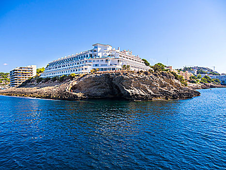 酒店,海岸,马略卡岛,巴利阿里群岛,西班牙,欧洲