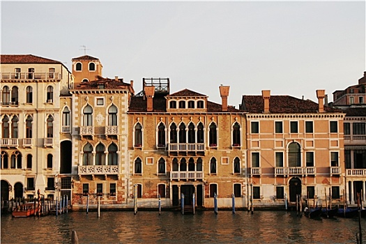 威尼斯,意大利,水岸,建筑