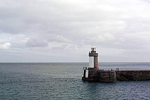 灯塔,海洋,港口,格恩西岛,峡岛