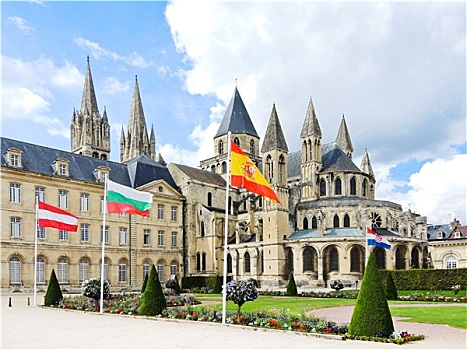 中世纪,教堂,卡昂,法国