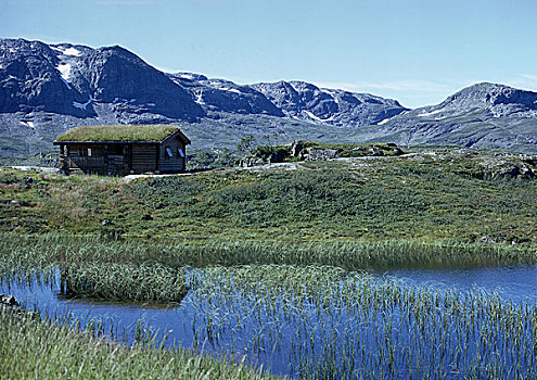 斯堪的纳维亚,木屋,山