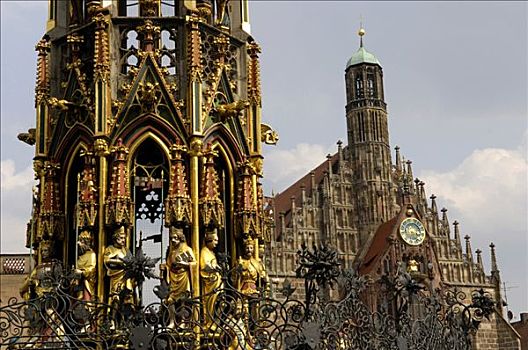 圣母教堂,圣母大教堂,纽伦堡,弗兰克尼亚,德国