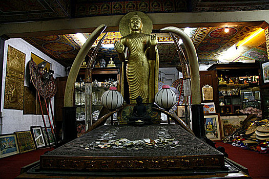 庙宇,科伦坡,斯里兰卡,寺庙,一个,旅游胜地,六月,2007年
