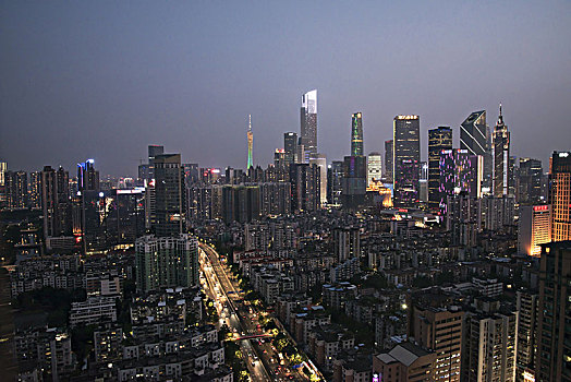 广州曼哈顿夜景