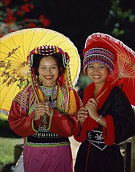 傈僳族,女人,清迈,泰国