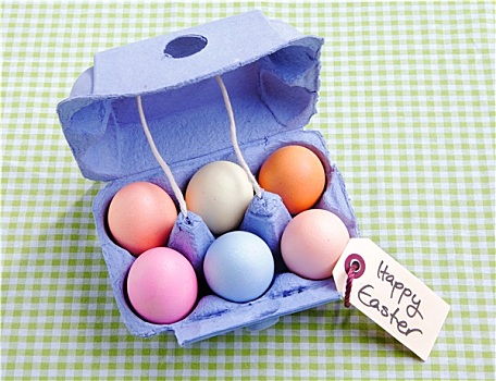 鸡蛋格,不同,彩色,蛋