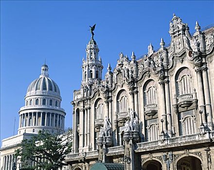 剧院,国会大厦建筑,哈瓦那,古巴