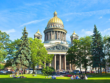 圣徒,大教堂,圣彼得堡,俄罗斯,欧洲