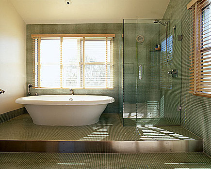 现代,浴室,特写,红色,玻璃,盥洗池,室内,水槽
