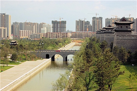 建筑,繁荣,荒城,中国