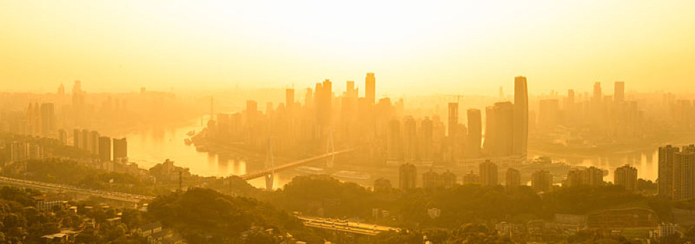 重庆城市风光全景