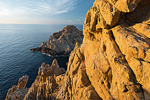 岩石海岸,科西嘉岛,法国