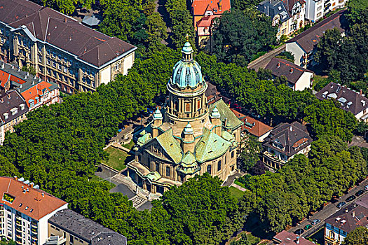 教堂,耶稣,曼海姆,巴登符腾堡,德国,欧洲